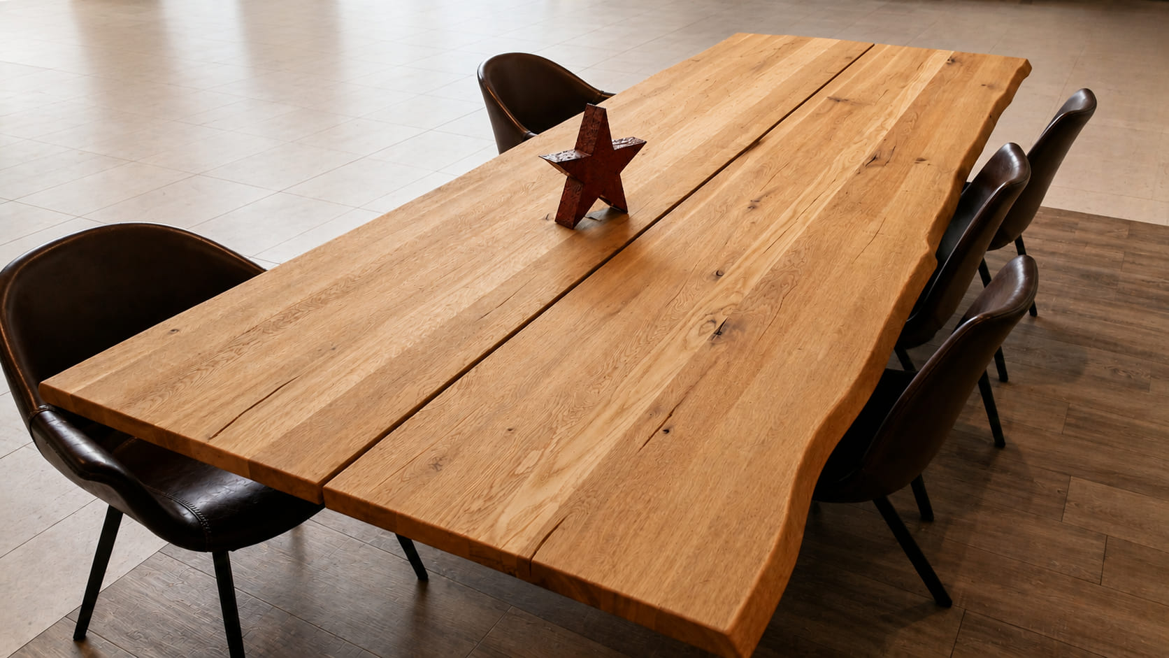 Fine carpentry detail in solid wood