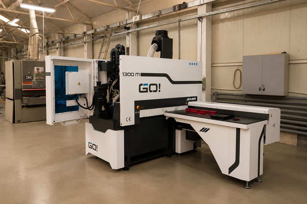 Edgebanding line on the Deco Meuble shop floor
